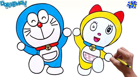 How To Draw Doraemon And Dorami Easy Step By Step Youtube