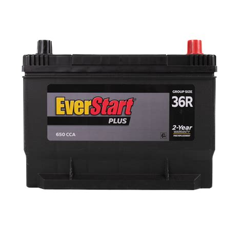 Everstart Plus Lead Acid Automotive Battery Group Size 36r 3 12 Volt