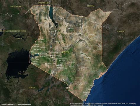 Google earth is a computer program, formerly known as keyhole earthviewer, that renders a 3d representation of earth based primarily on satellite imagery. Kenya Satellite Maps | LeadDog Consulting
