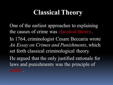 🎉 Who Founded The Classical School Of Criminology Classical Theory Of