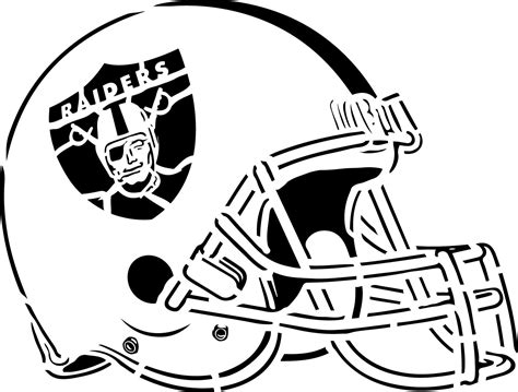 Raiders Helmet Stencil For Airbrushing T Shirts Etsy