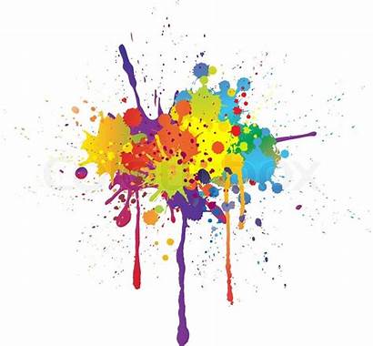 Ink Colorful Splash Paint Splatter Transparent Colour