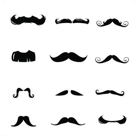 Handlebar Mustache Silhouette Stock Photos Pictures And Royalty Free