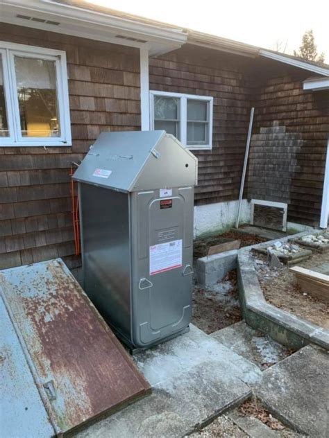 Roth Double Walled Oil Tank Installation 2 Cavicchi Heating And Air
