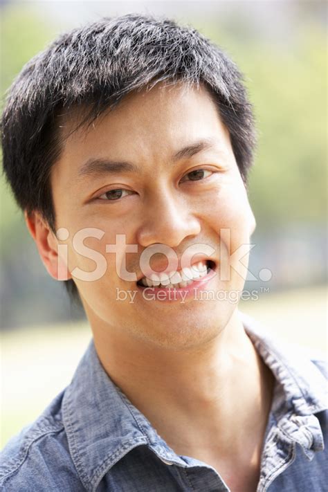 Head And Shoulders Portrait Of Chinese Man Stock Photo Royalty Free