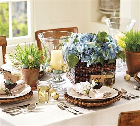 Easter brunch will be both elegant and informal with a centerpiece composed of sweetly mismatched tea sets. 60 Easter Table Decorations - Decoholic