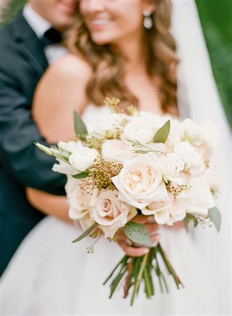 Classic Ivory And Cream Bridal Bouquet Romantic Simple Elegant Bridal Bouquets Cream Bridal