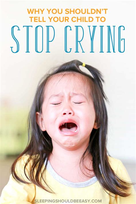 Should You Tell Your Child To Stop Crying Sleeping