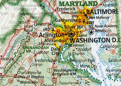 34 Map Of Virginia And Maryland Maps Database Source