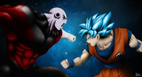 In order to defeat jiren, goku had to team up with both frieza and android 17. Goku Vs Jiren by Spas-Synja on DeviantArt