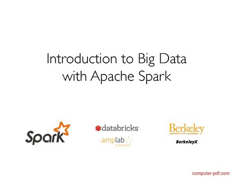 Pdf Introduction To Big Data With Apache Spark Free Tutorial For Advanced