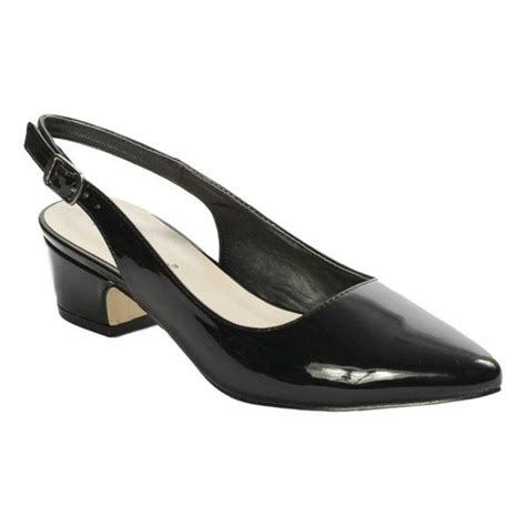 Women S Elissa 2 Vegan Leather Pointed Toe Slingback Fashion Dress Flats Shoes Black Patent