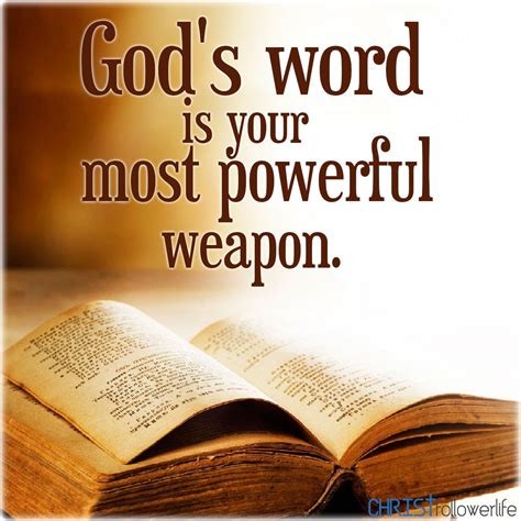 Jesus clearly spoke of faith as a belief in the reality of his deity. God's word is your powerful weapon | Christian quotes ...