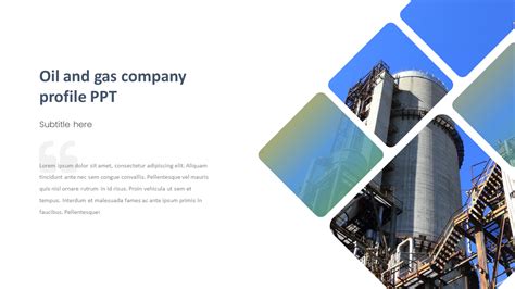 Oil And Gas Company Profile Ppt Powerpoint Template Ppt Template