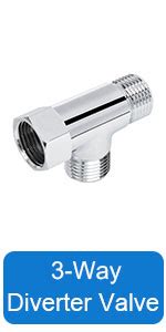 NearMoon Shower Head Swivel Ball Adapter Solid Brass Shower Connector
