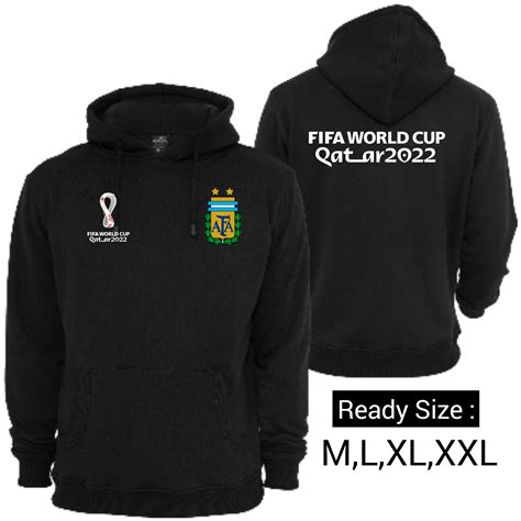 World Cup Qatar 2022 Hoodie Jaket Sweater Street Style Bahan Katun