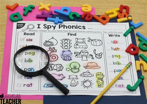 I Spy Phonics Worksheets That Are Fun For Everyone