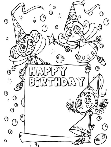 Free Colorable Printable Birthday Cards I Love How The “happy Birthday