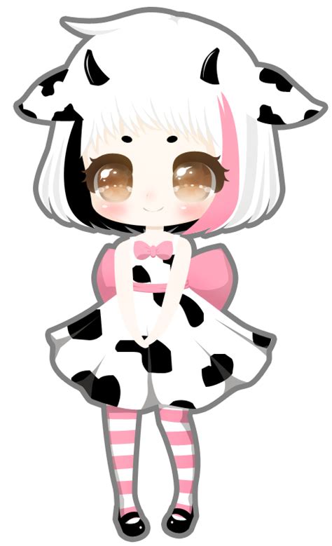 Kawaii Cute Anime Girl Strawberry Cow Anime Wallpaper Hd
