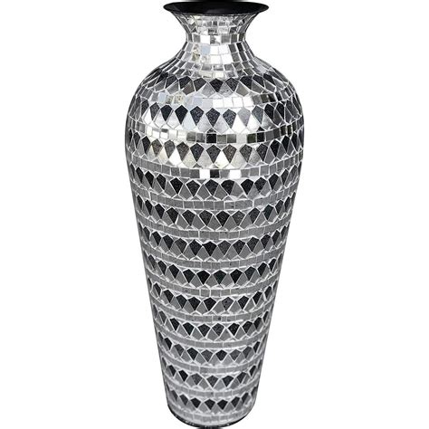 Decorshore Bella Palacio Collection Decorative Mosaic Vase Tall 20 In X 6 In Home Decor