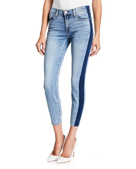 For All Mankind Denim Gwenevere Side Stripe Skinny Ankle Jeans In