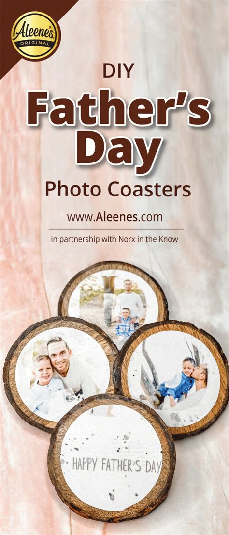 Aleenes Original Glues Diy Photo Coasters For Fathers Day In 2020