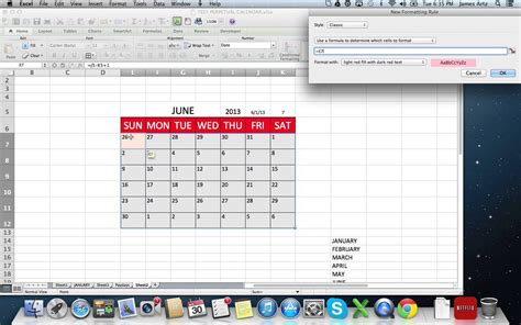Perpetual Calendar Part 1 Excel Calendar Calendar Create A Calendar