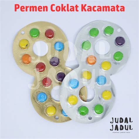 Jual Permen Coklat Jadul Smiling Eyeglass Coklat Jadul Kacamata By