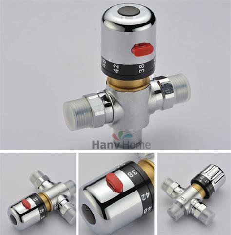Once the water has been properly mixed to a warm. DN15(G1/2) Brass Thermostatic Mixing Valve, Adjust the ...