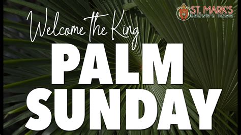 Sunday Of The Passion Palm Sunday Youtube