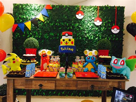 Festa Pokemon Festa Pokemon Decoração Festa De Aniversário Pokemon