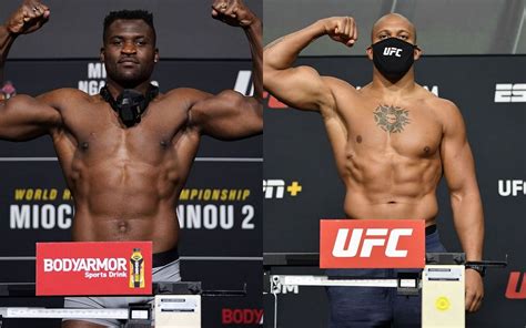 Francis Ngannou Vs Ciryl Gane Height Weight And Reach Comparison