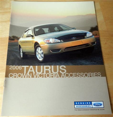 Buy 2006 Ford Taurus Accessories Catalog Brochure In Clawson Michigan