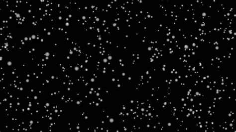 Snow Falling Over A Black Background Seamlessly Loops Stock Footage