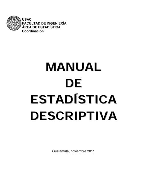 Solution Manual Estadistica Descriptiva Studypool