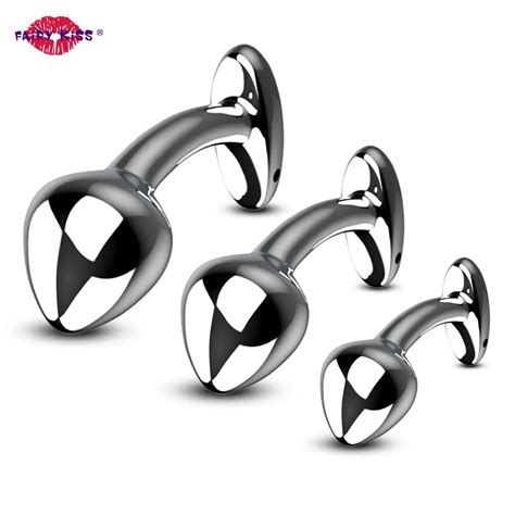 smooth butt plug for women stainless steel metal dildo anal plugs beads dilator prostate