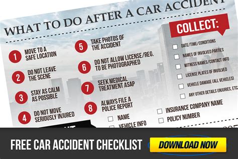 Printable Car Accident Checklist
