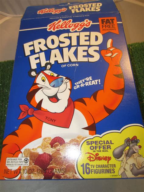 Tony The Tiger Kelloggs Cereal Box Frosted Flakes Cereal Box My Xxx Hot Girl