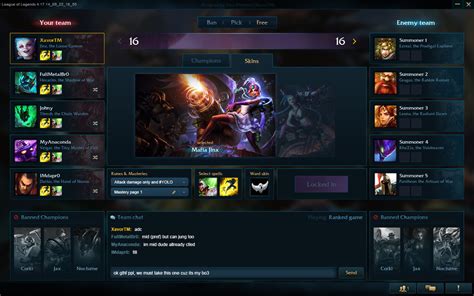 My Redesign Of League Of Legends Champion Select Screen Hot Sex Picture
