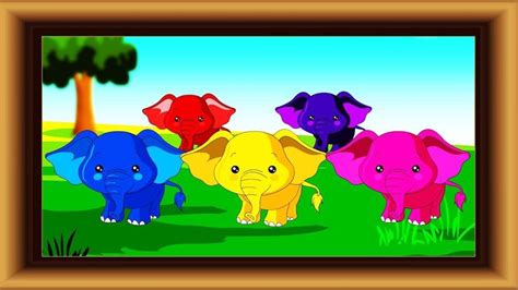 Learn Colors With Elephants Colours Learning Videos For Kids Toddler