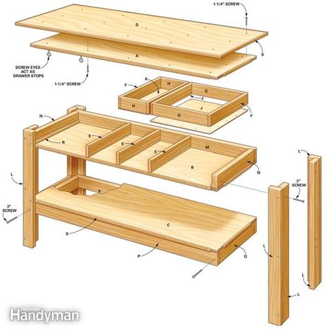 Simple Workbench Plans Diy Wood Projects Furniture Simple Workbench