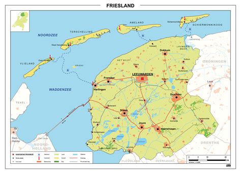 Friesland Holland Map
