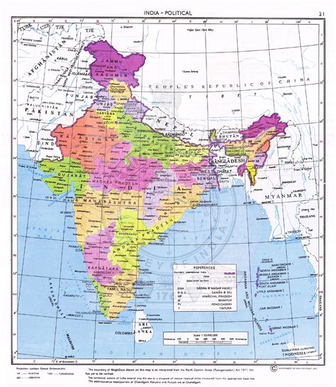 Updated map India