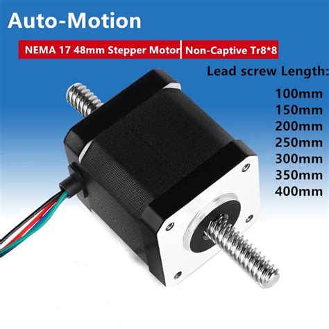 Nema Mm Non Captive Stepper Motor With Tr Lead Screw Mm