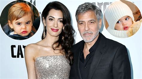 George Clooney Kids George Clooney And Amal Clooney S Kids Meet Ella
