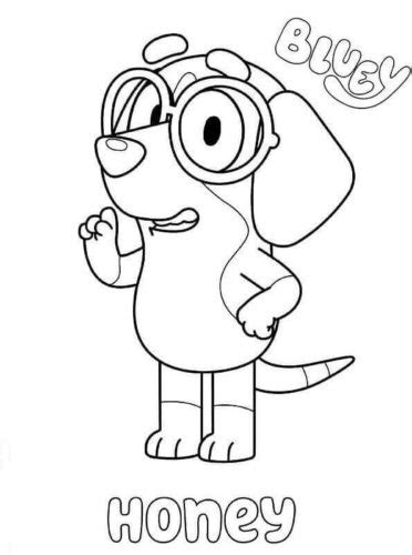 Bluey Muffin Coloring Page Coloring Page Blog