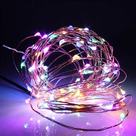 100 Led Copper String Lights Usb Multicolor