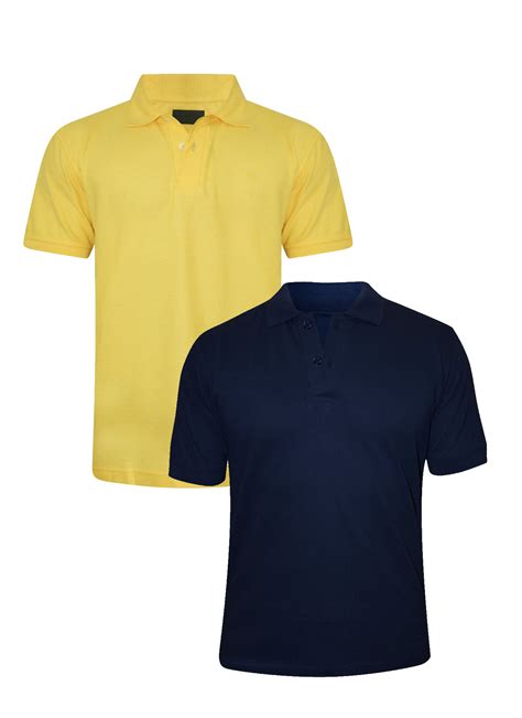 Tangy Pack Of 2 Mens Yellowandblue Polo T Shirt Tangystorein