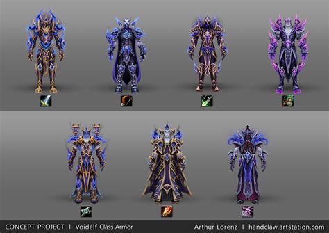World Of Warcraft Racial Class Armor Design By Arthur Lorenz Rwow