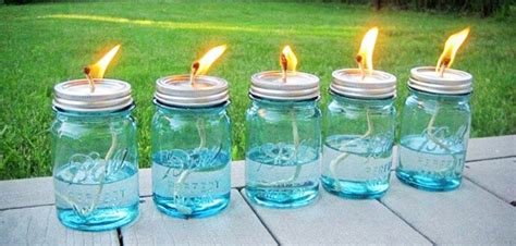 Diy How To Make Tiki Torches Out Of Mason Jars